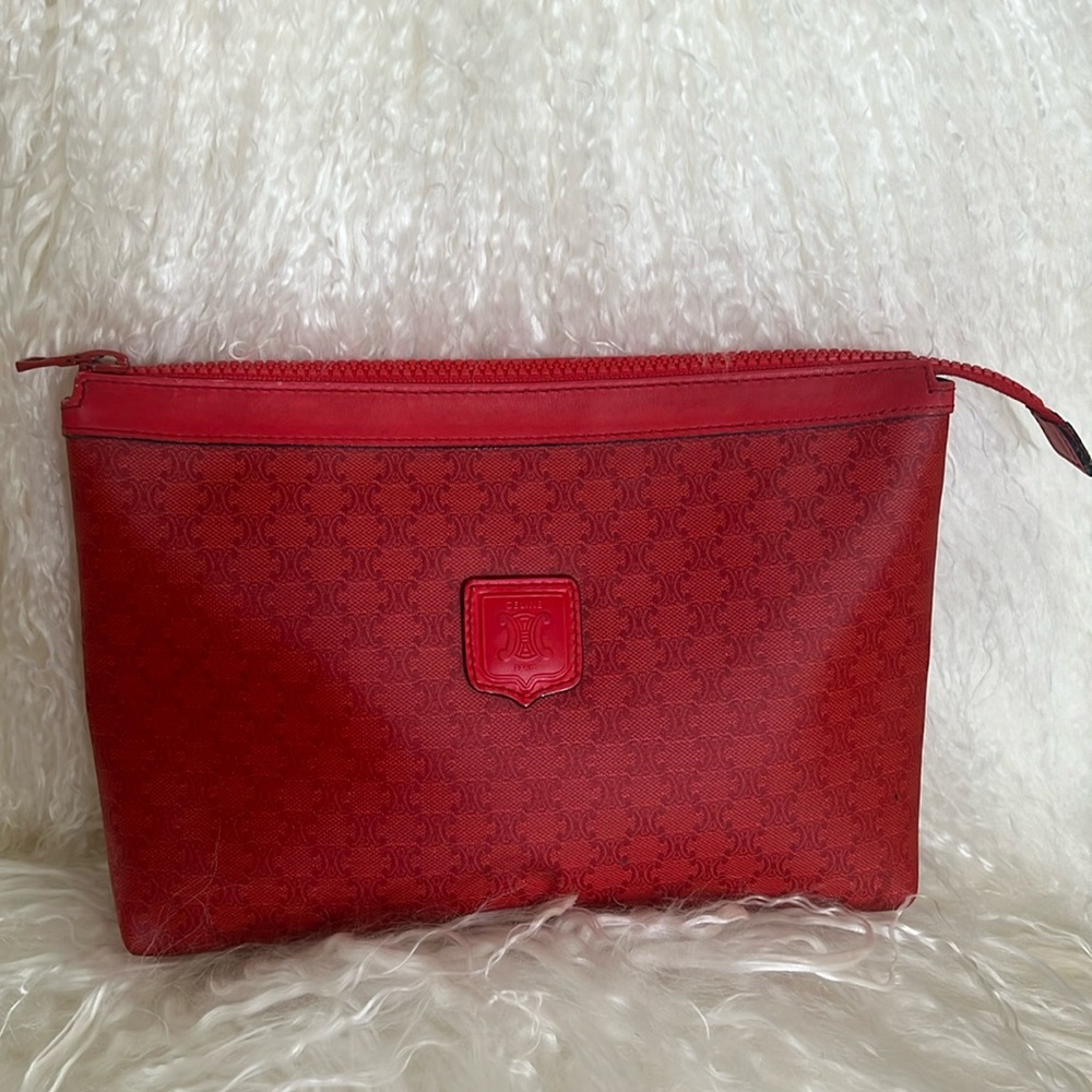Celine; Rare, Macadame Red bag, A+ condition